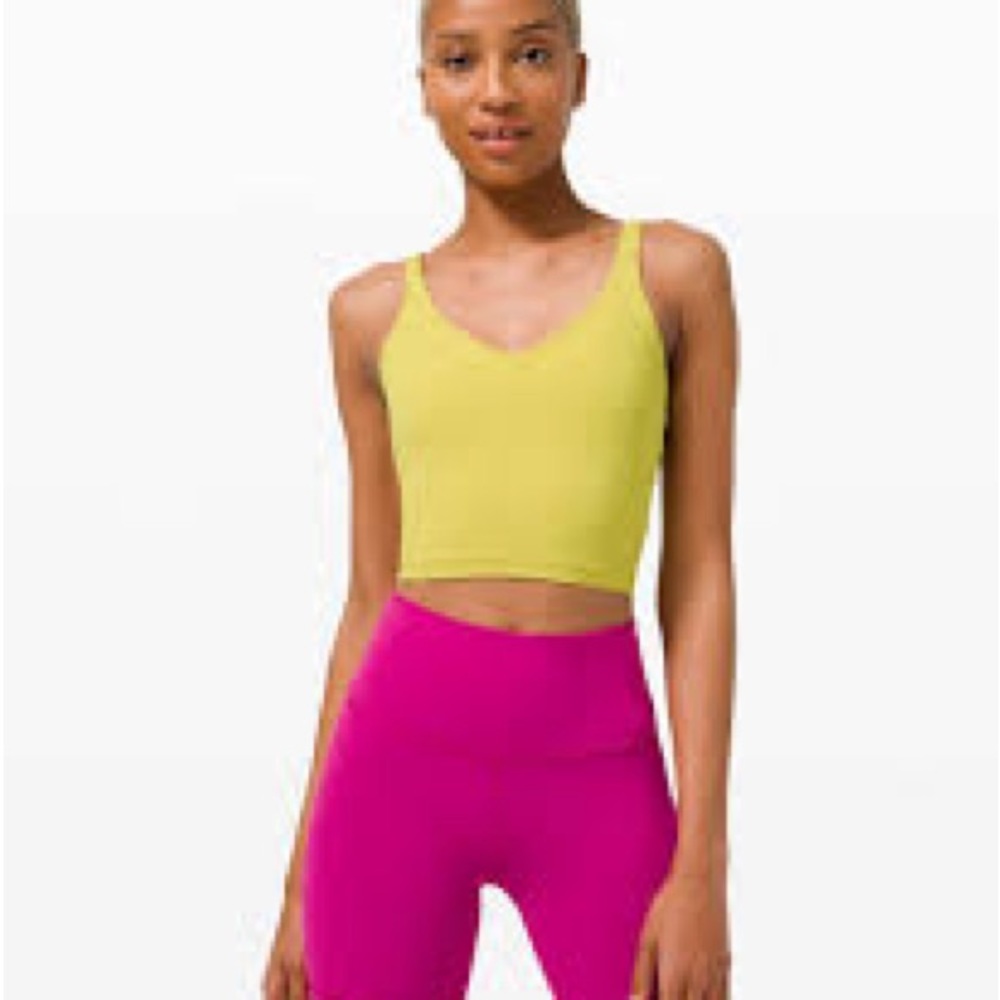 Lululemon align tank size 2 yellow pear